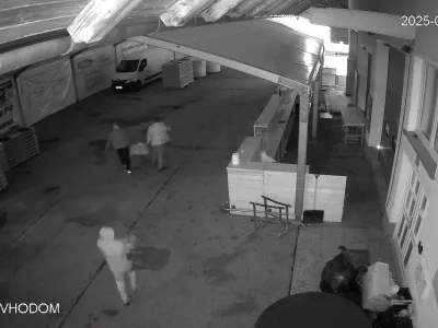 tatovi ukradli čevapčiče gasilcem na Blokah, julij 2025tatovi, varnostna kamera, kraja, Foto: PGD Nova vas