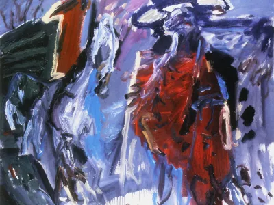 odprtje likovne razstave ob &scaron;estdeset letnici akademskega slikarja Ludvika Pandurja