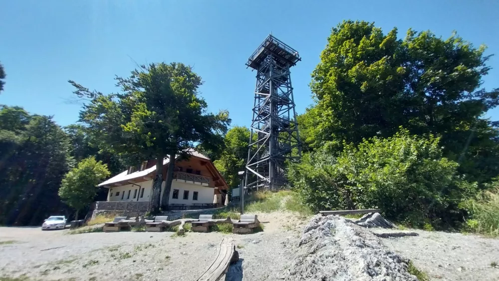 Koča na Planini nad Vrhniko: Gozdni razgled z domačimi &scaron;truklji