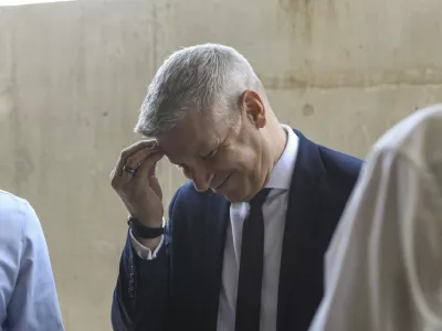 predsednik uprave Dars Valentin Hajdinjak- 09.06.2023 &ndash; odprtje Lesko&scaron;kove ceste in priključka ljubljanske obvoznice -  //FOTO: Luka Cjuha