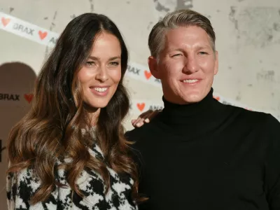 14 January 2020, Berlin: Bastian Schweinsteiger, national soccer player, and his wife Ana Ivanovic at a customer event of the label Brax in the building "Fabrik 23". They are brand ambassadors for the fashion company Brax. Photo: Jens Kalaene/dpa-Zentralbild/dpa,Image: 493232700, License: Rights-managed, Restrictions: GERMANY OUT, Model Release: noFoto: Profimedia