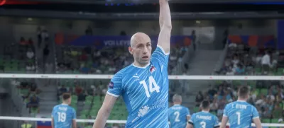 Žiga Štern- 16.07.2025 - odbojka - turnir odbojkarske lige narodov - Slovenija: Kanada//FOTO: Jaka Gasar