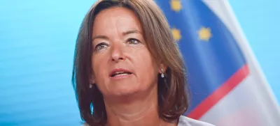 15 July 2025, Berlin: Slovenia's Foreign Minister Tanja Fajon speaks during a press conference with her German counterpart Johann Wadephul after their meeting at the Federal Foreign Office. Photo: Katharina Kausche/dpa