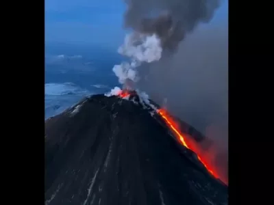 vulkan Ključevski Rusija