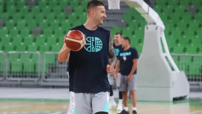  - Alen Omić,- 31.07.2025. - Trening mo&scaron;ke ko&scaron;arkarske reprezentance Slovenije pred pripravljalnimi tekmami.//FOTO: Bojan Velikonja