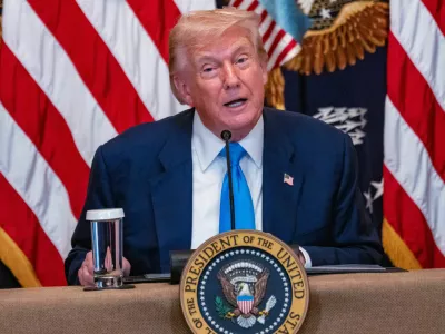 30 July 2025, US, Washington: US President Donald Trump speaks during the "Make Healthcare Technology Great" event at the White House. Photo: Andrew Leyden/ZUMA Press Wire/dpa
