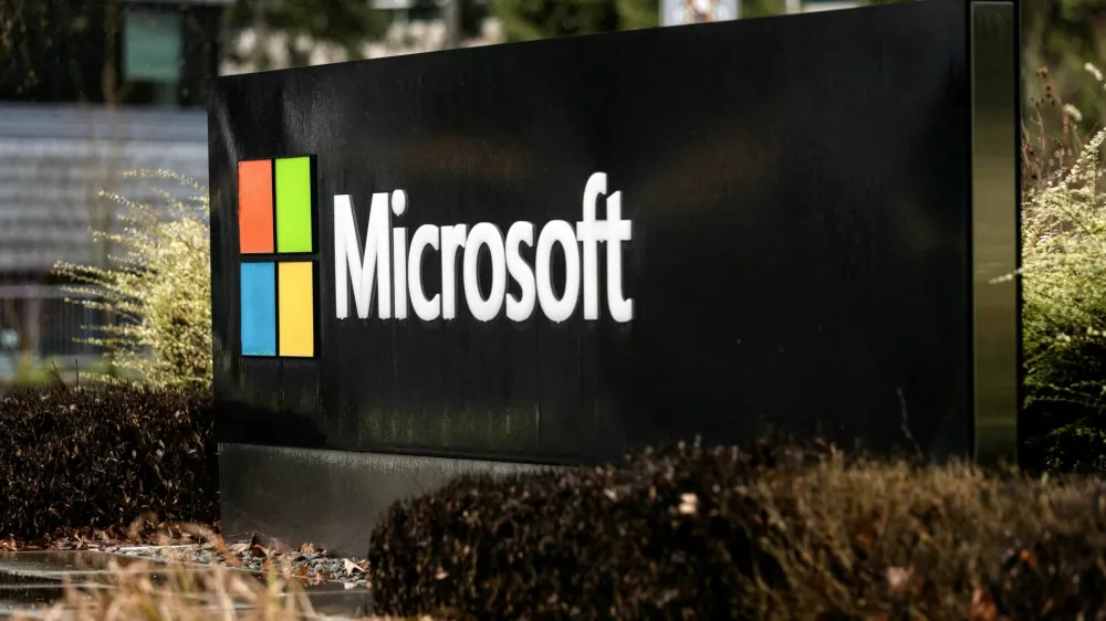 FILE PHOTO: Microsoft signage is seen at the company's headquarters in Redmond, Washington, U.S., January 18, 2023. REUTERS/Matt Mills McKnight/File Photo