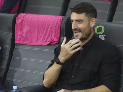 trener Celja Albert Riera- 10.08.2023 &ndash; nogomet - Celje: Neman Grodno, konferenčna liga, kvalifikacije, prve tekme 3. krog: //FOTO: Luka Cjuha