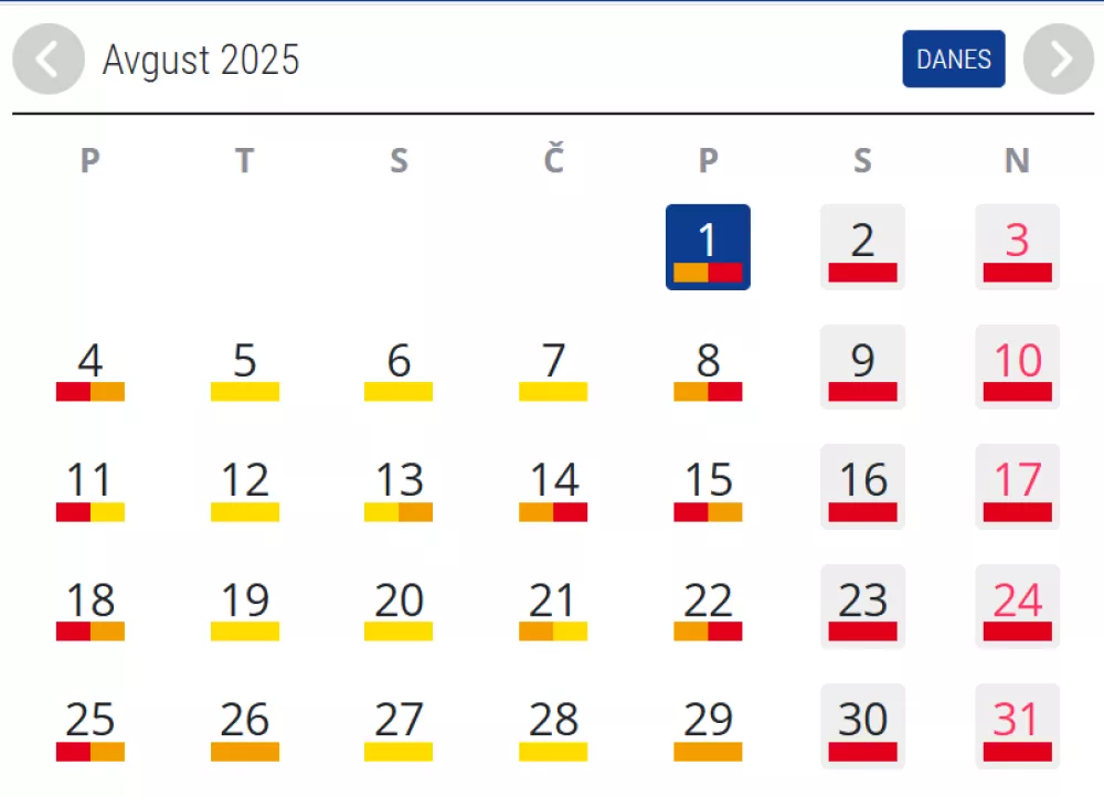 Prometni koledar kaže, da lahko zelo visoko gostoto prometa pričakujemo vsak konec tedna v avgustu. Foto: Promet.si