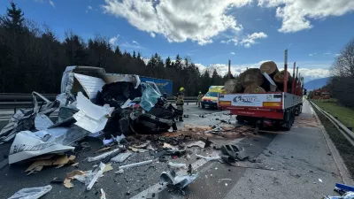 Prometna nesreča na &scaron;tajerski avtocesti