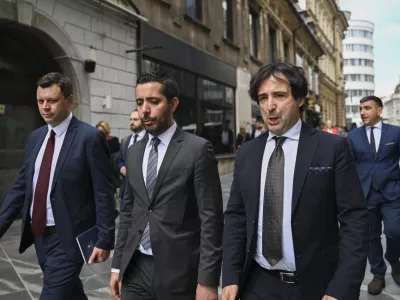 17.05.2024 - Tomislav Momirović, Minister za zunanjo in notranjo trgovino Srbije, na obisku v Ljubljani. FOTO: Nik Erik Neubauer