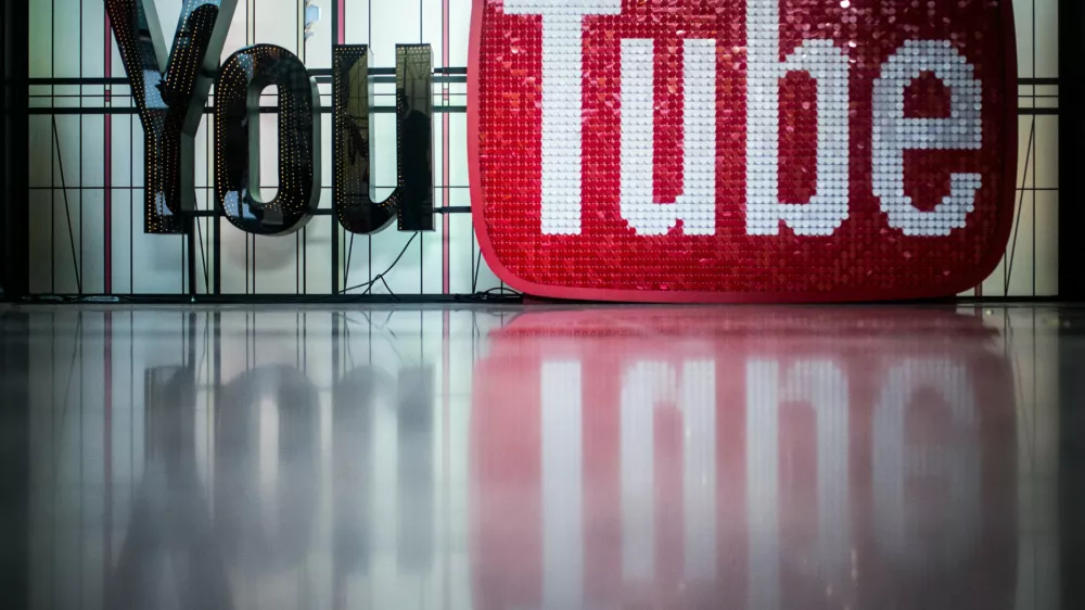 FILED - 07 December 2017, Berlin: The logo of the video portal Youtube is seen at the Youtube Space in Berlin. Photo: Sophia Kembowski/dpa