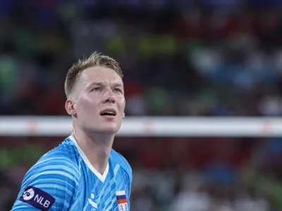 Rok Možič- 16.07.2025 - odbojka - turnir odbojkarske lige narodov - Slovenija: Kanada//FOTO: Jaka Gasar