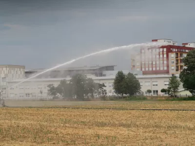 Rakičan, Panvita, kmetijsko zemlji&scaron;če, polje, namakalni sistem, namakanje, Splo&scaron;na bolni&scaron;nica Murska Sobota. Foto: Tatjana Pihlar 