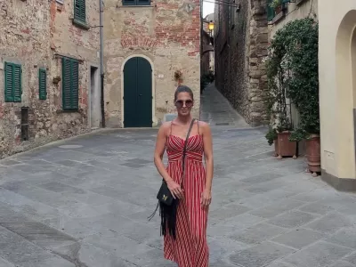 Eva Irgl se je potepala po Toskani. F instagram Eve Irgl