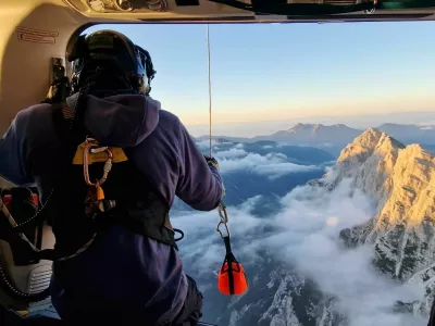 Re&scaron;evanje v Severni Triglavski steni. 