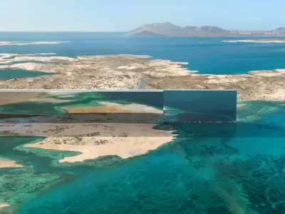 Ferrari Press AgencyMarina 1Ref 1655418/02/2025See Ferrari textPictures must credit: NEOM The mega construction project in Saudi Arabia called NEOM has unveiled a new development as part of its horizontal city, The Line.The groundbreaking Hidden Marina, the first segment of The Line, will stretch for 2.5 km and be 500m high.The development will comprise three interconnected modules and is expected to accommodate over 200,000 residents.The Line is set to be the centrepiece of the NEOM project in northwestern Saudi Arabia, which is one of 14 giga projects being developed in the country as part of its plan to minimise its economic reliance on oil.The horizontal garden city built without cars, streets, or carbon emissions aims to create a more sustainable future for the country. It is intended to eventually be 170km long with recent reports saying the first phase will be around 2.4 km and be ready by 2030.The Hidden Marina will be situated where The Line meets the Red SeaIt will have a built-up area surpassing 21 million square meters, dwarfing global benchmarks such as the Burj Khalifa, which has a built-up area of 350,000 square meters.OPS: Render of the Hidden Marina at The Line, part of the Saudi Arabia NEOM development.Picture supplied by Ferrari,Image: 965561411, License: Rights-managed, Restrictions:, Model Release: no