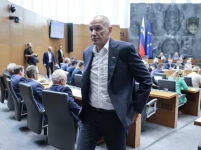 Janez Jan&scaron;a- 07.07.2025 - začetek redne seje DZ s poslanskimi vpra&scaron;anji ministrskemu zboru; DZ, velika dvorana, &Scaron;ubičeva 4, LJUBLJANA​//FOTO: Jaka Gasar