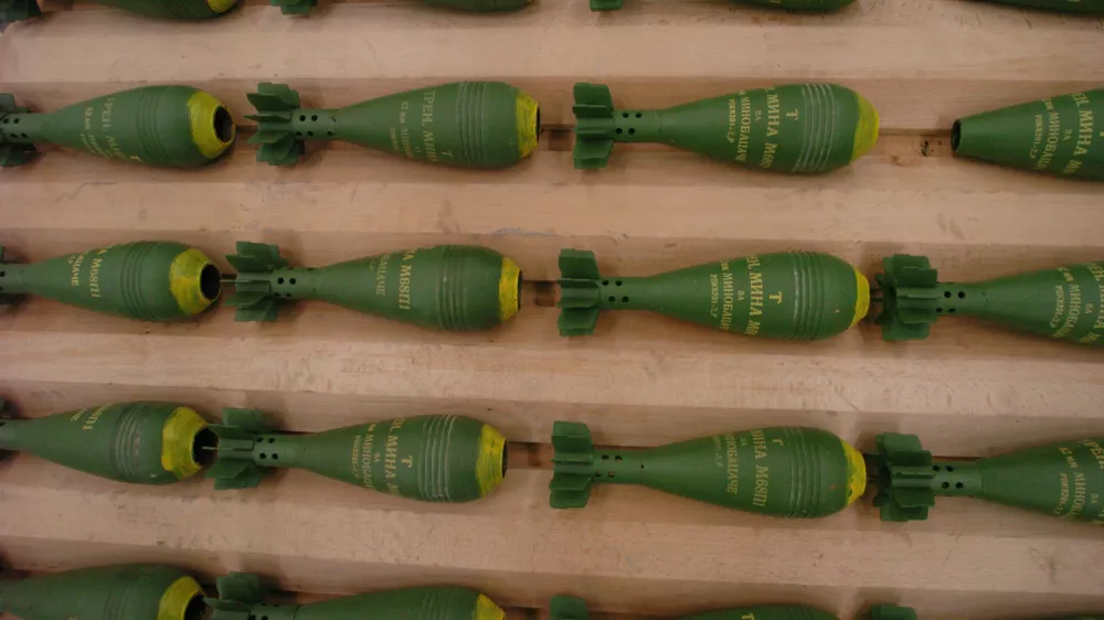 vzdrževanje streliva -minsko-eksplozivna sredstva in rakete,  odprtje - objekt za obvladovanje streliva v SV Slovenska vojska; strelivo - municija, voja&scaron;ki kompleks, Brezovica pri Borovnici, //FOTO: Bojan VelikonjaOPOMBA: ZA OBJAVO V ČASOPISU DNEVNIK