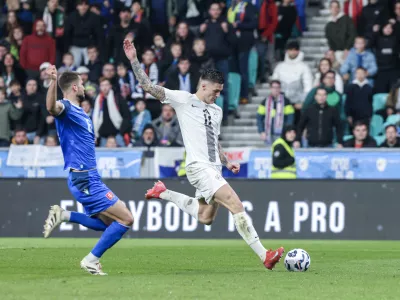 Benjamin &Scaron;e&scaron;ko- 23.03.2025 - nogomet - UEFA - Slovenija: Slova&scaron;ka //FOTO: Jaka Gasar