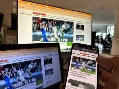 Nenehna rast obiskanosti je rezultat vlaganj v digitalno preobrazbo na&scaron;e medijske hi&scaron;e. Foto: Dnevnik