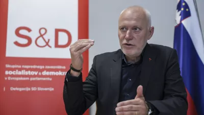 - 17. 05. 2024 - Evropski poslanec in član stranke SD MIlan Brglez //FOTO: Jaka GasarOPOMBA: ZA OBJEKTIV - INTERVJU 2024