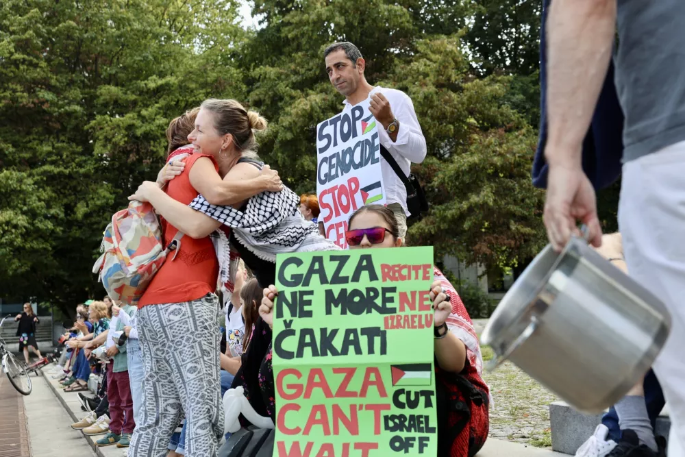 palestina protest Ljubljana