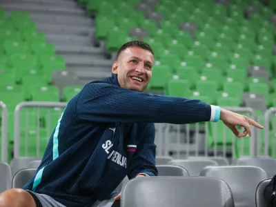 - Alen Omić,- 31.07.2025. - Trening mo&scaron;ke ko&scaron;arkarske reprezentance Slovenije pred pripravljalnimi tekmami.//FOTO: Bojan Velikonja / Foto: Bojan Velikonja
