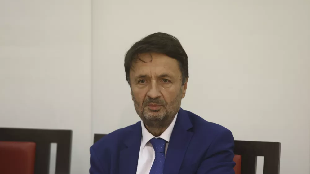 župan Občine Zagorje ob Savi Matjaž &Scaron;vagan- 04.10.2023 - 23. Slovenska GAZELA 2023 &ndash; regijski izbor najbolj&scaron;ih najhitreje rastočih podjetij v organizaciji časnika Dnevnik &ndash; razglasitev Savinjsko-zasavske gazele 2023 v Zagorju ob Savi //FOTO: Luka Cjuha