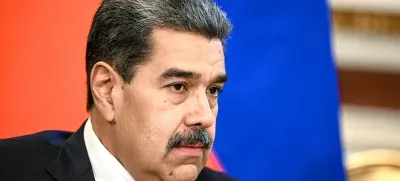 FILED - 07 May 2025, Russia, Moscow: Venezuelan President Nicolas Maduro meets with Russian President Valdimir Putin (not pictured) at the Grand Kremlin Palace in Moscow. Photo: Sergey Bobylev/Kremlin/dpa - ATTENTION: editorial use only and only if the credit mentioned above is referenced in full