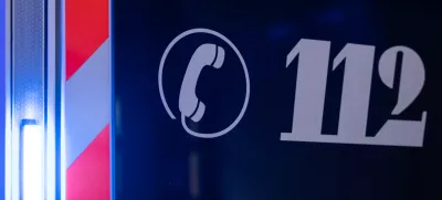 FILED - 03 November 2022, Hesse, Frankfurt/Main: The emergency number 112 is written on an ambulance. Renovation work in a basement triggered chaos in a small town in western Germany on Tuesday, when a damaged gas pipe forced 800 people to evacuate, local authorities said. Photo: Hannes P Albert/dpa