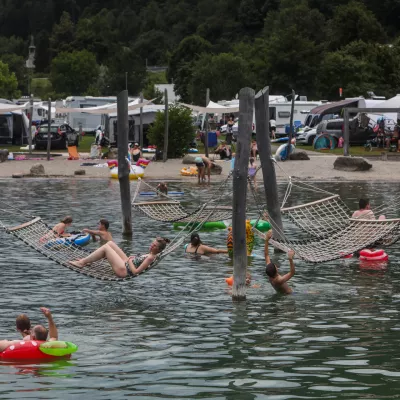  - Kamp ob Osojskem jezeru Campingbad Ossiacher See,- Osojsko jezero,- 01.08.2025. - Reportaža o turizmu na Avstrijskem Koroškem.//FOTO: Bojan Velikonja / Foto: Bojan Velikonja