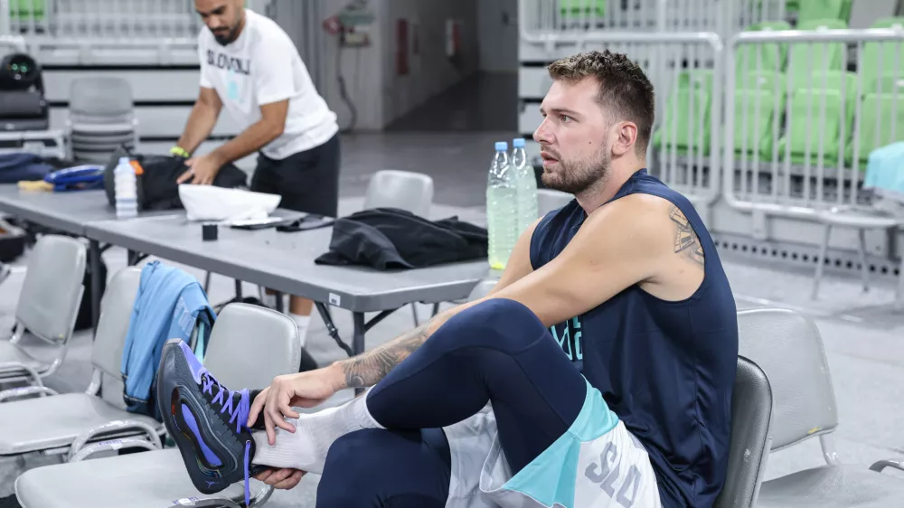 Luka Dončić- 07.08.2025 - ko&scaron;arka - trening mo&scaron;ke reprezentance Slovenije//FOTO: Jaka Gasar