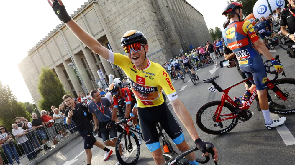 Tour de Pologne 2023 - 80th Edition - 7th stage Zabrze - Krakow 166.6 km - 02/08/2023 - Matej Mohoric (SLO - Bahrain - Victorious) - photo Ilario Biondi/SprintCyclingAgency?2023