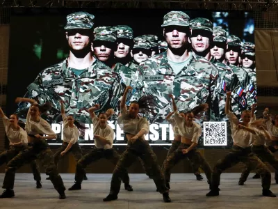 14.03.2025 - simbolična fotografija, slovenska vojska, plesFoto: Tomaž Skale