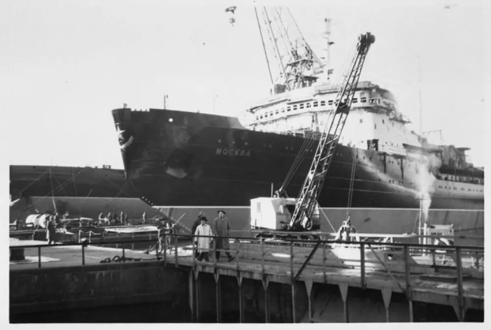 Ledolomilec Moskva (1959 - 1988) je leta 1985 re&scaron;il okoli tri tisoč belug. / Foto: Wikipedia