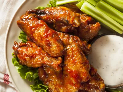Barbecue Buffalo Chicken Wings as an Appetizer / Foto: Bhofack2