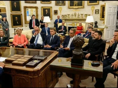 Bela hi&scaron;a, sestanek Donald Trump evropski voditelji