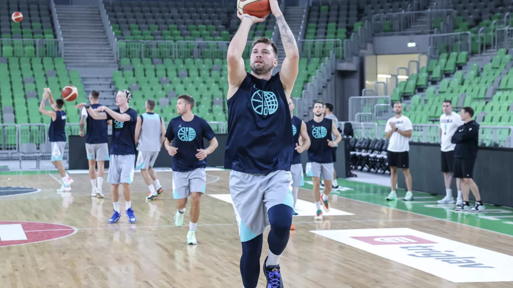Luka Dončić- 07.08.2025 - ko&scaron;arka - trening mo&scaron;ke reprezentance Slovenije//FOTO: Jaka Gasar