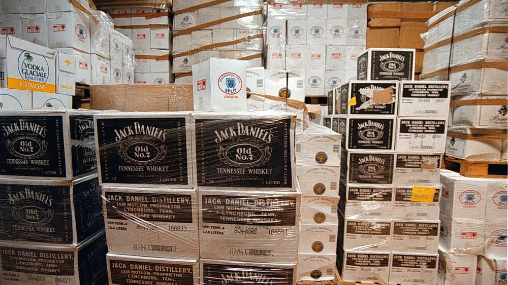Skladi&scaron;če pijače, viski jack Daniels whiskey