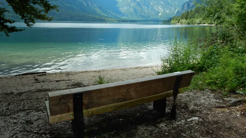 Bohinj, Bohinjsko jezero, projekt Posvoji bohinjsko klop