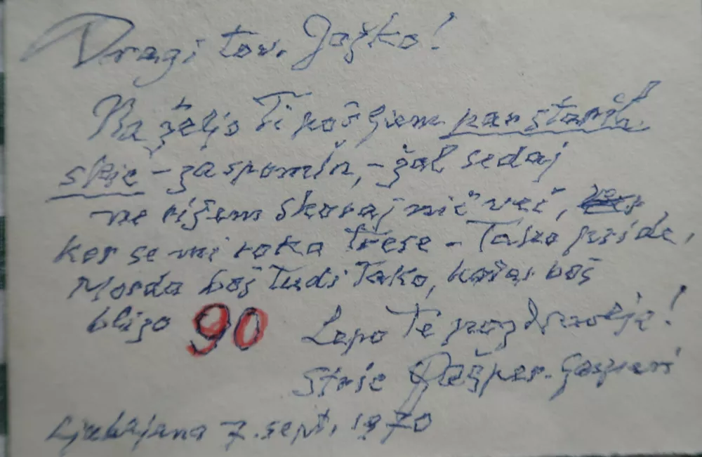 Jo&scaron;ko Meden, zbiratelj zapu&scaron;čine Maksima Gasparija, Sel&scaron;ček / Foto: Nata&scaron;a Bucik Ozebek