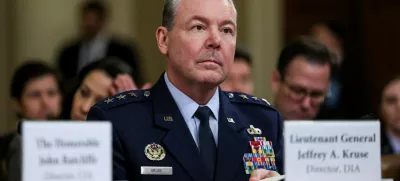 FILE PHOTO: U.S. Air Force Lt. General and Director of the Defense Intelligence Agency (DIA) Jeffrey Kruse attends a House Intelligence Committee hearing about worldwide threats, on Capitol Hill in Washington, D.C., U.S., March 26, 2025. REUTERS/Leah Millis/File Photo