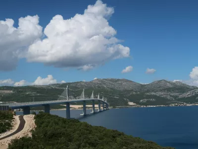 Hrva&scaron;ka, Dalmacija, most, Pelje&scaron;ac. Foto: Tatjana Pihlar 