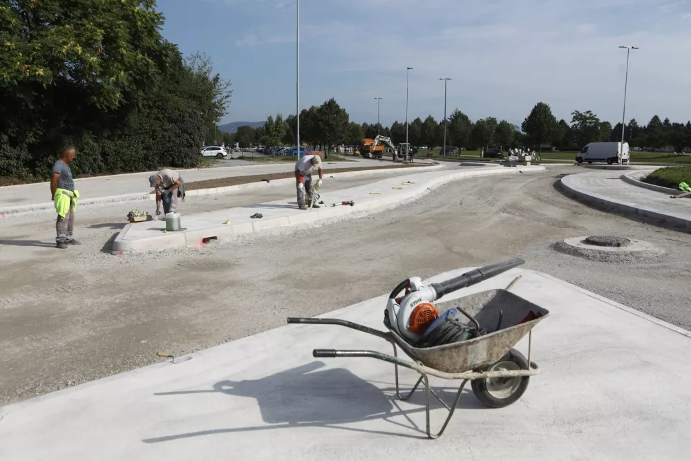 25.08.2025 - Gradbi&scaron;če Linhartova cesta in rondo ŽaleFoto: Luka Cjuha
