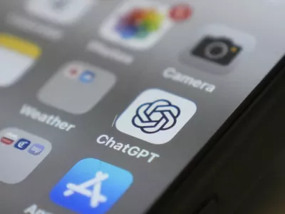 Chat GPT app icon is seen on a smartphone screen, Monday, Aug. 4, 2025, in Chicago. (AP Photo/Kiichiro Sato)