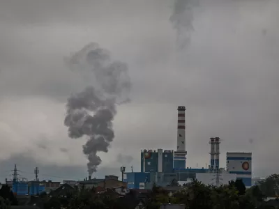 18.10.2024 - Termoelektrarna Toplarna Ljubljana Moste, TE-TOL - Dim - kvaliteta zraka - izpusti CO2FOTO: Luka Cjuha