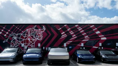 FILE PHOTO: Tesla vehicles are parked outside a Tesla service center and gallery in Austin, Texas, U.S., June 21, 2025. REUTERS/Joel Angel Juarez/File Photo