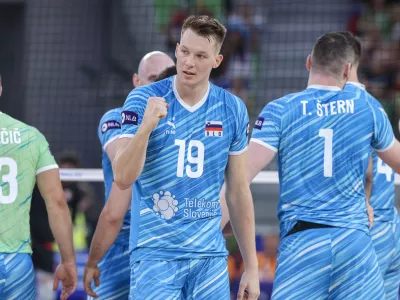 Rok Možič- 16.07.2025 - odbojka - turnir odbojkarske lige narodov - Slovenija: Kanada//FOTO: Jaka Gasar