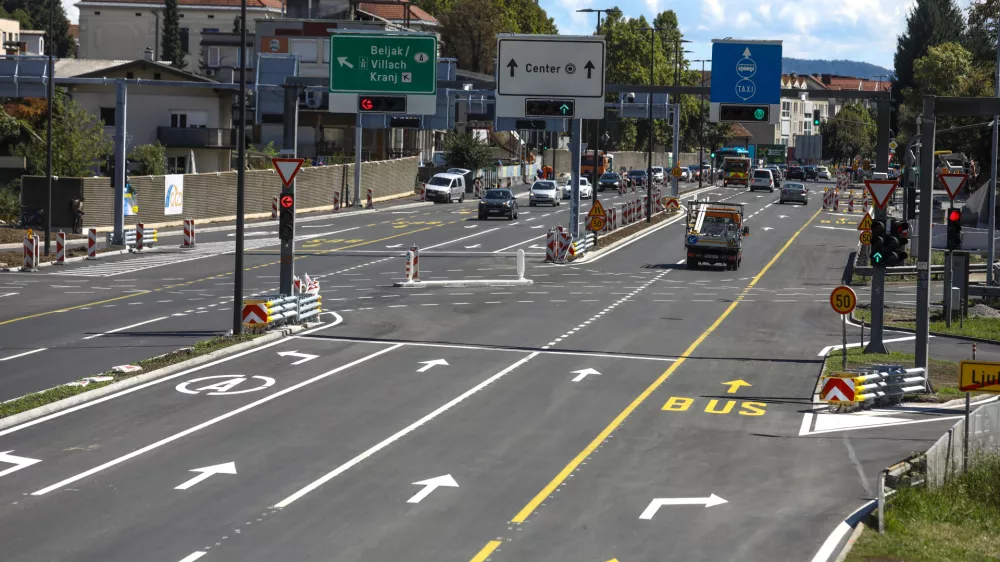 31.08.2025 - Celov&scaron;ka cesta priključek predor &Scaron;entvid zaključek del.Foto: Luka Cjuha